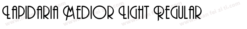 Lapidaria Medior Light Regular字体转换